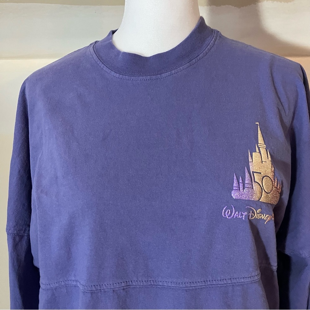 Walt Disney World 50th Anniversary Castle Spirit Purple Jersey Shirt size XS - Picture 5 of 10